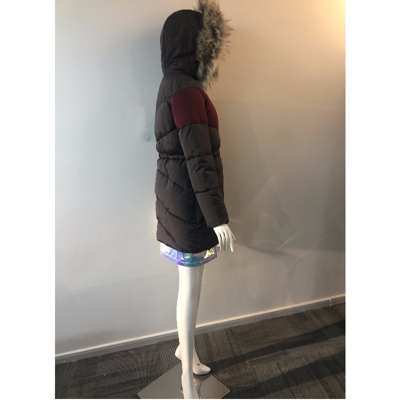 CAPPOTTO IN PUFFER CON CONTRASTO DA DONNA RLWPC0068