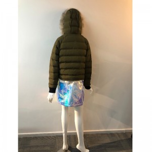 CAPPOTTO CON CAPPUCCIO DA DONNA IN KHAKI RLWPC0085