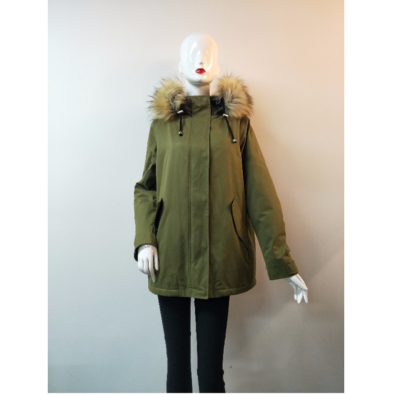 CAPPOTTO RESISTENTE ALLA DOCCIA DA DONNA IN KHAKI RLWPC0087
