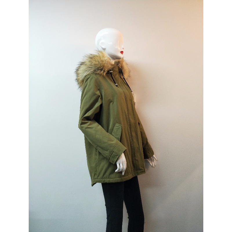 CAPPOTTO RESISTENTE ALLA DOCCIA DA DONNA IN KHAKI RLWPC0087
