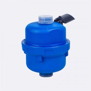 Misuratore volumetrico riempito di liquido con corpo in plastica con cavo remoto