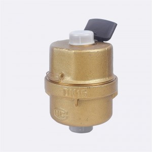 Contatore per acqua volumetrico a pistone rotante