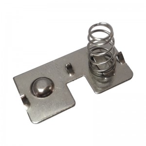 Telecomando nichelato metallo molla aa batteria metallo molla