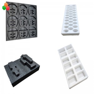 inserto in schiuma di epe colorata antiurto in schiuma di epe con imballo interno in schiuma personalizzata di alta qualità per materiale da imballaggio di bottiglie di vino