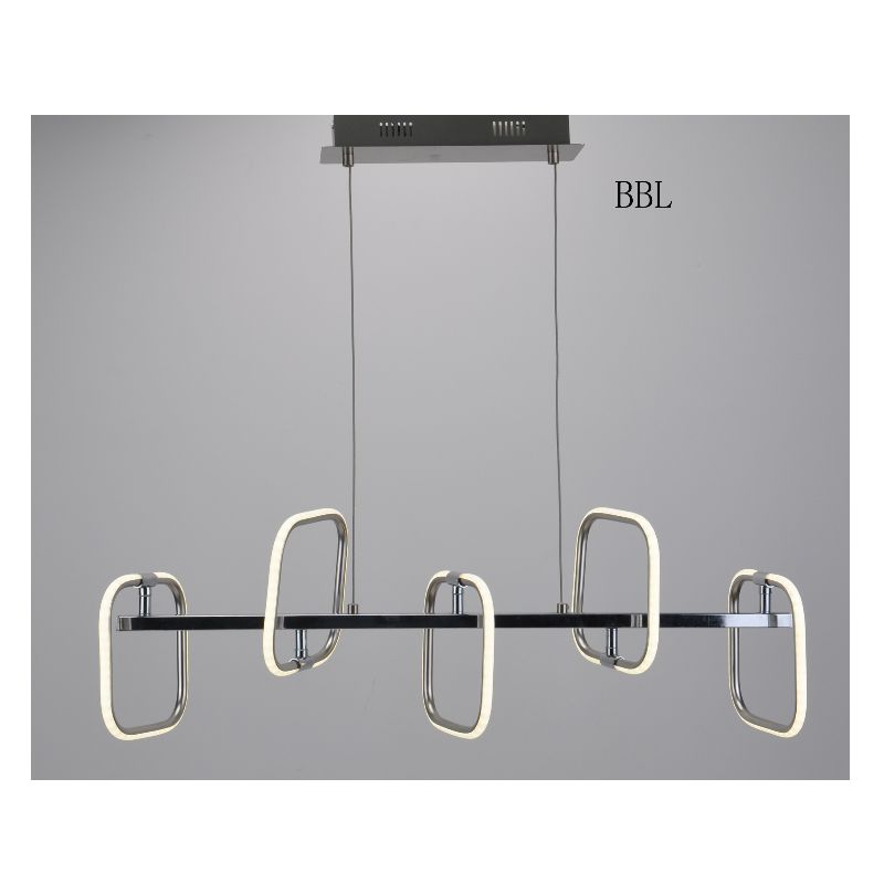 Lampada a sospensione a LED con striscia quadrata in alluminio