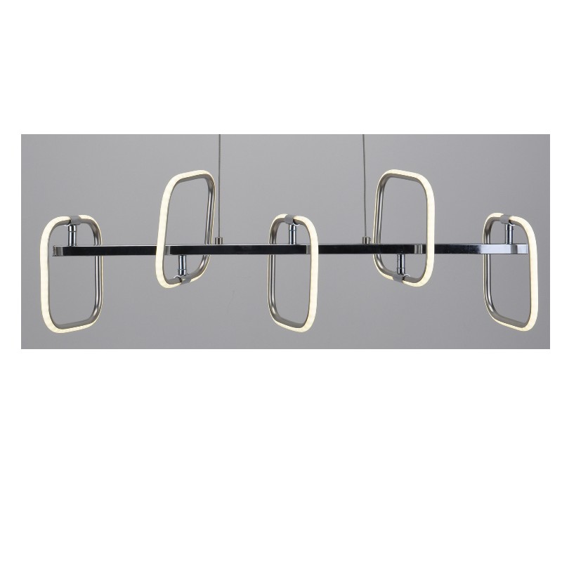 Lampada a sospensione a LED con striscia quadrata in alluminio