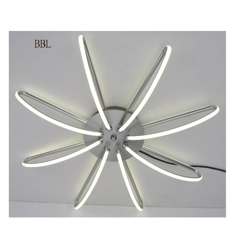 Plafoniera moderna a LED con striscia in alluminio