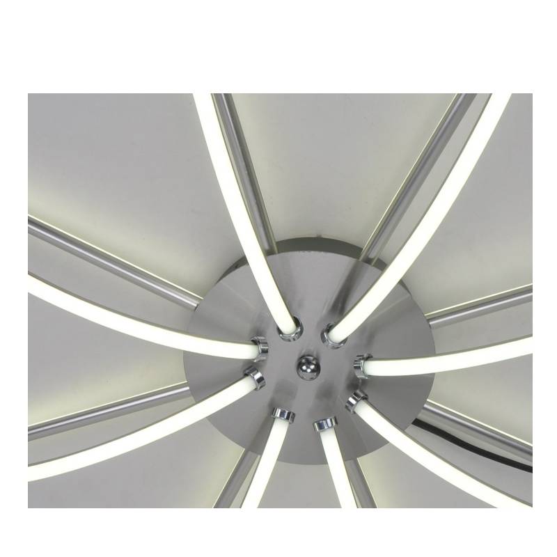Plafoniera moderna a LED con striscia in alluminio