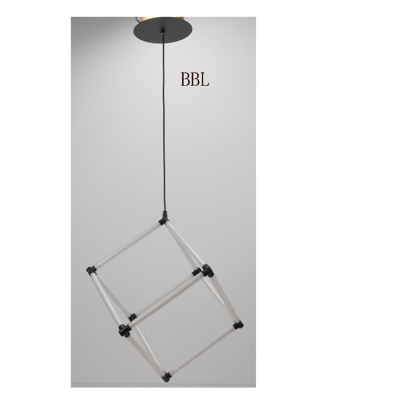 Moderna lampada a sospensione a LED con tubo acrilico