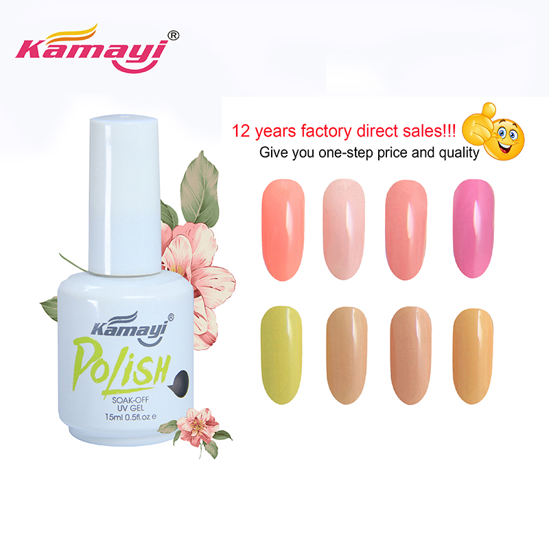kamayi Nuovo smalto gel colorato Almond Blossom Nails Polish 3 Step Gel Polish
