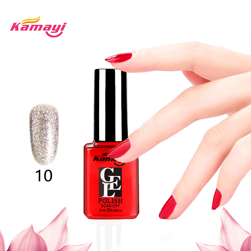 Kamayi in stock 15 ml Smalto per unghie gel No Wipe Set top e base per cappotto Soak Off UV LED Gel Lacca per unghie