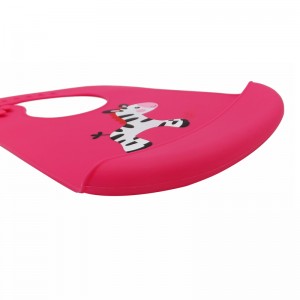 Bavaglino per bebè in silicone impermeabile e facile da pulire con contenitore per alimenti