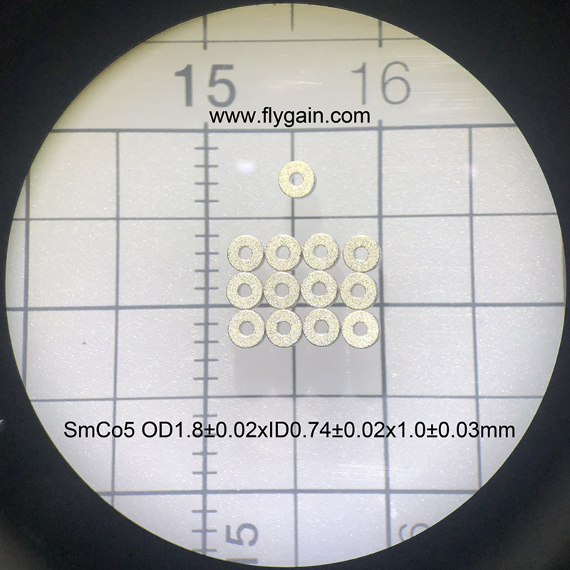 Magnete ad anello SmCo Micro Precision per motori mobili