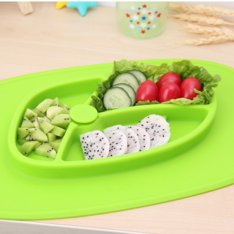 Cuscinetto per pasti in silicone per bambini, vaschetta per ventosa creativa per uso domestico, ventosa FDA