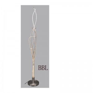 Lampada da terra a LED con striscia in alluminio