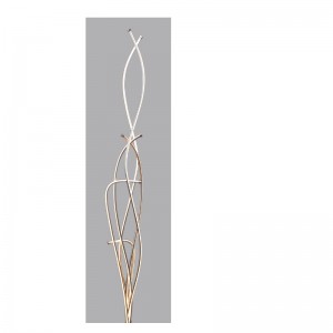 Lampada da terra a LED con striscia in alluminio