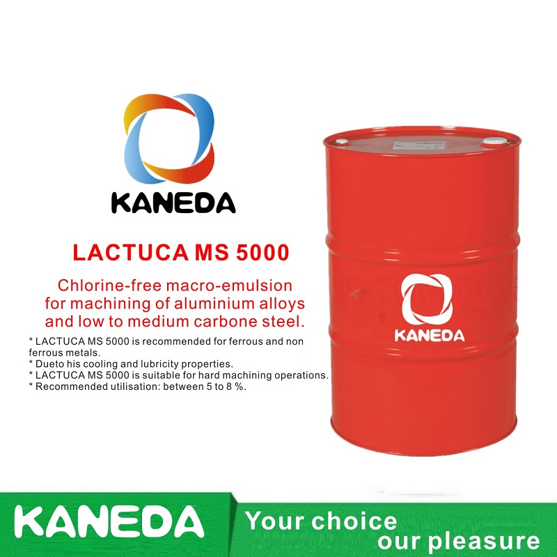 KANEDA LACTUCA MS 5000 Macro-emulsione priva di cloro per la lavorazione di leghe di alluminio e acciaio a carbone medio-basso.