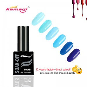 Kamayi Nail Products Campione gratuito di gel uv per smalto per unghie Bottiglia nera 12ml Gel Polish
