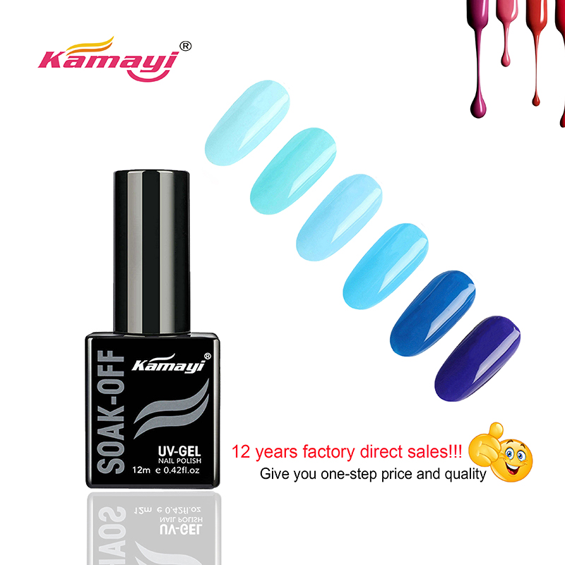 Kamayi Nail Products Campione gratuito di gel uv per smalto per unghie Bottiglia nera 12ml Gel Polish