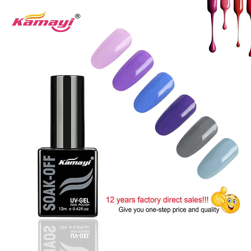 Kamayi Custom Private Label Nail Salon 72 colori smalto gel per unghie impregnare smalto gel semi permanente Uv per il commercio all'ingrosso