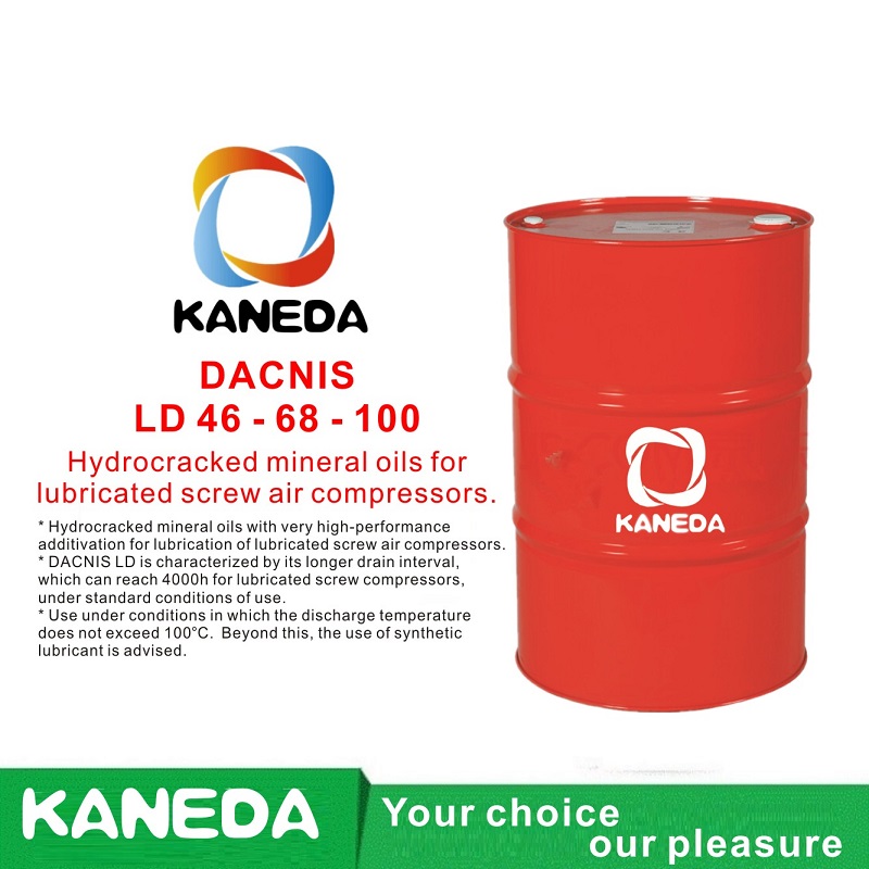KANEDA DACNIS LD 32 - 46 - 68 Oli minerali idrocrackizzati per compressori d'aria a vite lubrificati.