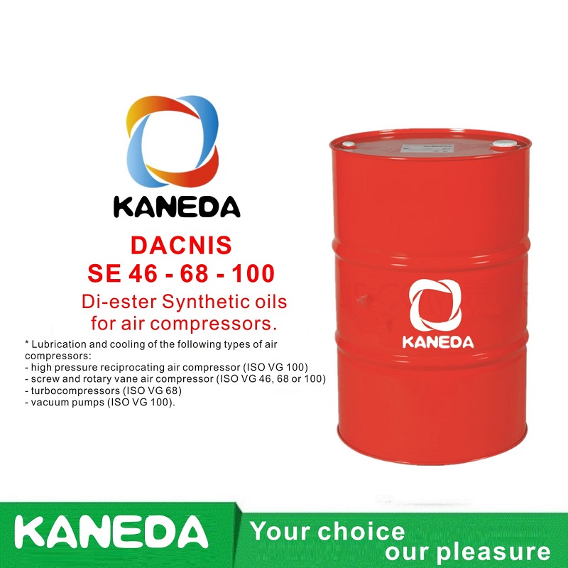 KANEDA DACNIS SE 46 - 68 - 100 Oli sintetici di diestere per compressori d'aria.