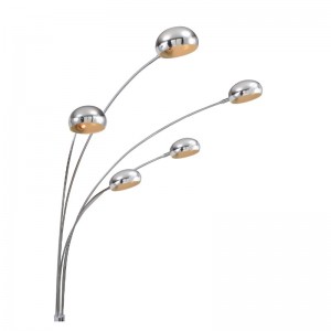 Lampada da terra moderna con base in marmo