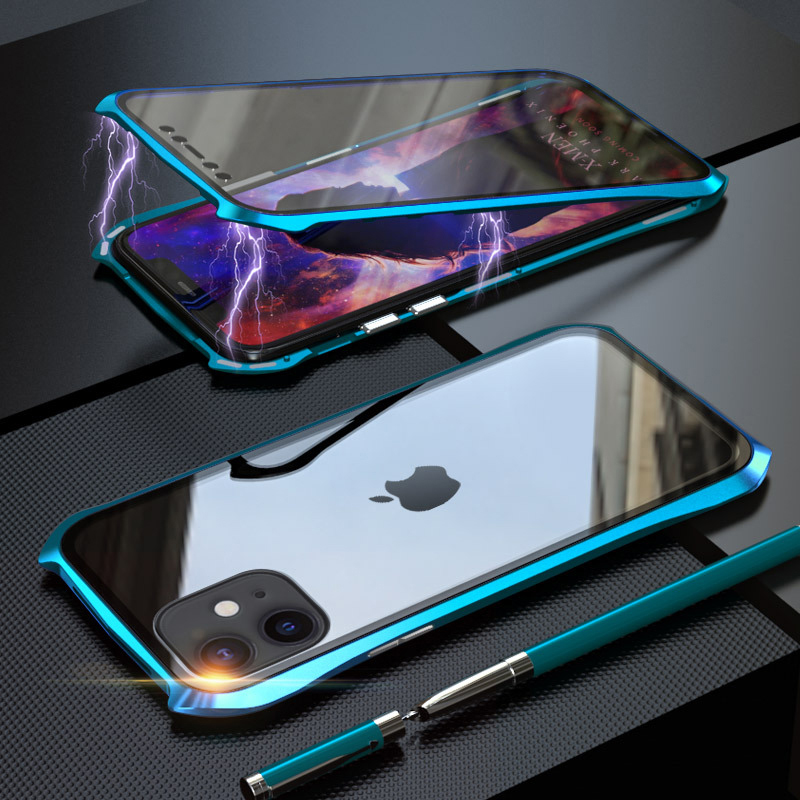 Per iPhone 11 Custodia per telefono ad adsorbimento magnetico
