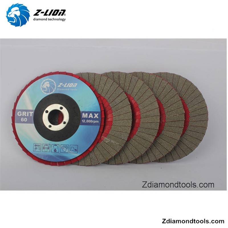 ZLION ZL-WMC65 Disco lamellare diamantato da 5 pollici con rivestimento elicoidale per calcestruzzo, ceramica, vetro