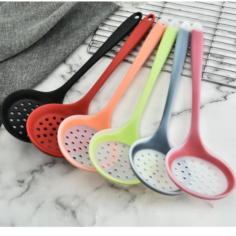 Forniture da cucina in silicone a cucchiaio per perdite di siepe di drenaggio con filtro a cucchiaio ad alta temperatura in silicone