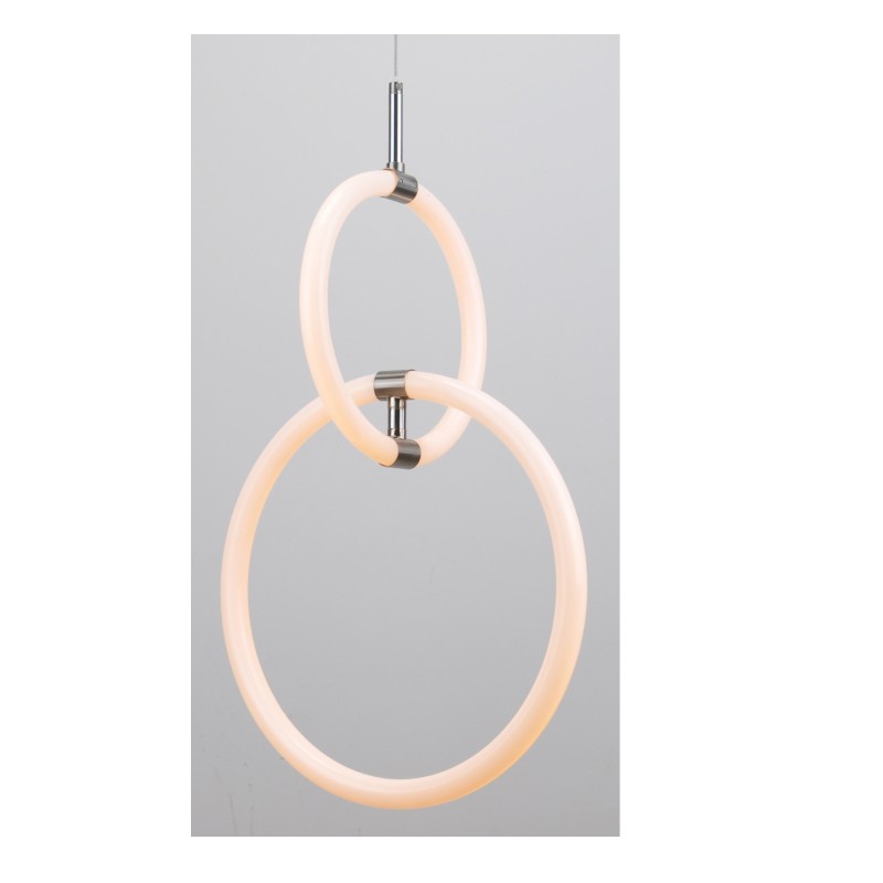 Lampada a sospensione LED con anello circolare acrilico rotabile