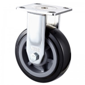 Heavy Duty - alloggiamento placcato con ruota TPE nera