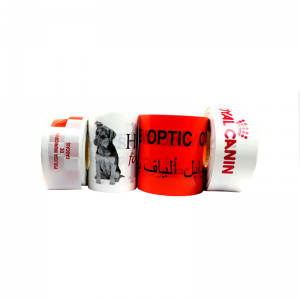 Campione gratuito di alta qualità PE Garanzia di sicurezza nastro adesivo personalizzato