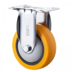 Medi Duty - Case cromate con ruota di TPE arancione