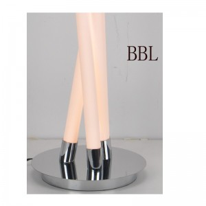 Lampada a tavola LED con tubi rettili acrilici 3pcs