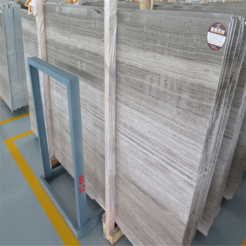 China Serpegiante Gey Lastra di marmo con venatura del legno