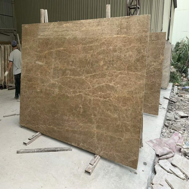 Lastre di marmo marrone chiaro Emperador Turchia