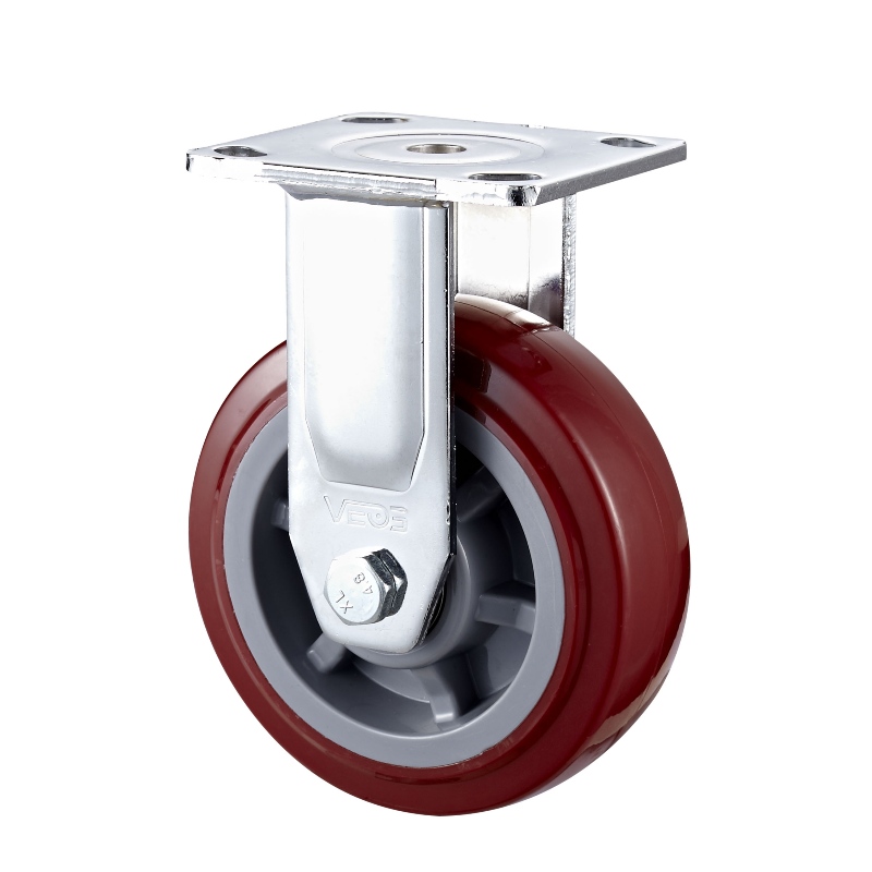 Heavy Duty: alloggiamento cromato con ruota in TPE nero1