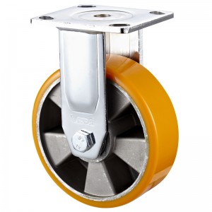 Heavy Duty: alloggiamento cromato con ruota in TPE nero2