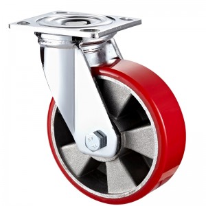 Heavy Duty: alloggiamento cromato con ruota in TPE nero3