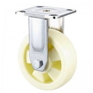 Heavy Duty - Alloggiamento cromato con ruota in TPE nero4