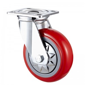 Heavy Duty: alloggiamento cromato con ruota in TPE nero7