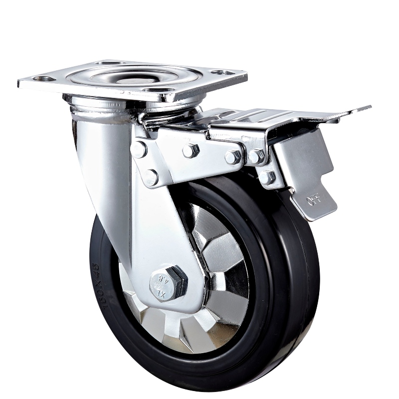 Heavy Duty: alloggiamento cromato con ruota in TPE nero12