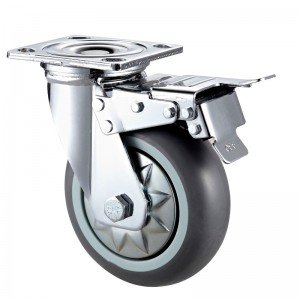 Heavy Duty: alloggiamento cromato con ruota in TPE nero13