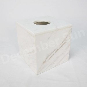 Set di accessori da bagno in marmo bianco elegante e grazioso