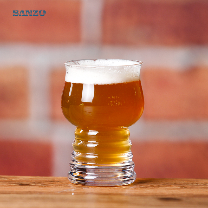Bicchiere di birra Sanzo 6oz Stampato personalizzato Bicchiere di birra ottagono