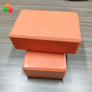 Rifornimento della fabbrica blocchi di memoria di alta qualità eva in rilievo logo OEM yoga esercizio blocco eco stampa schiuma per allenamento sanitario
