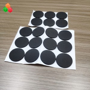 Dongguan progettato dimensioni mobili in gomma autoadesiva tavolo gamba piedi protezione pad eva schiuma sedia gamba scivola protettore