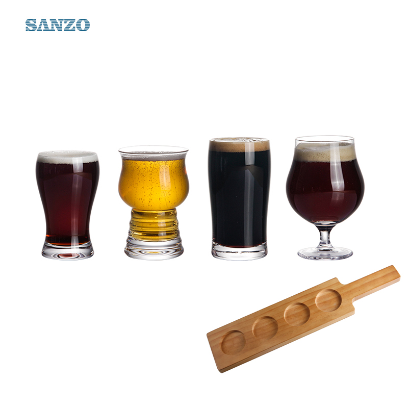 Bicchiere da birra Sanzo con decalcomania Bicchiere da birra personalizzato Bicchieri da birra Pilsner
