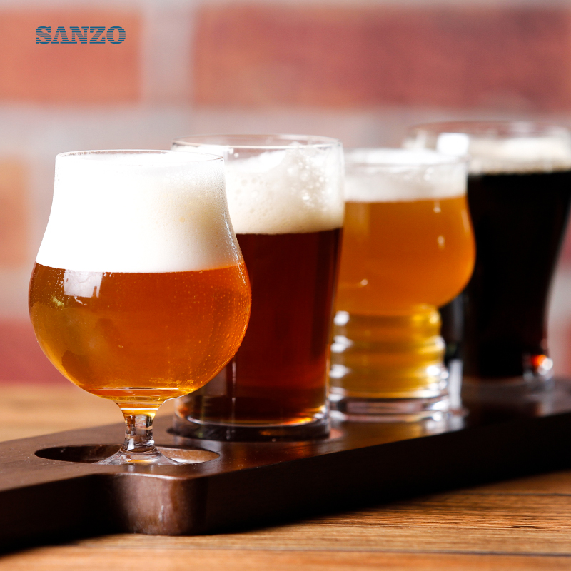 Bicchiere da birra Sanzo con decalcomania Bicchiere da birra personalizzato Bicchieri da birra Pilsner
